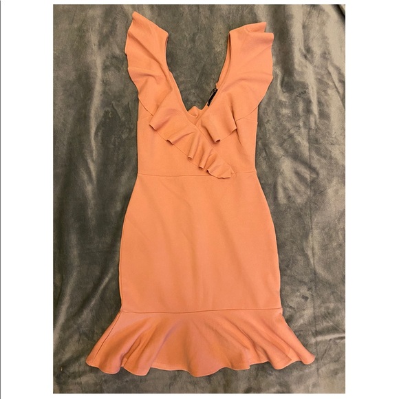 PrettyLittleThing Dresses Pretty Little Thing Soft Pink Ruffled
